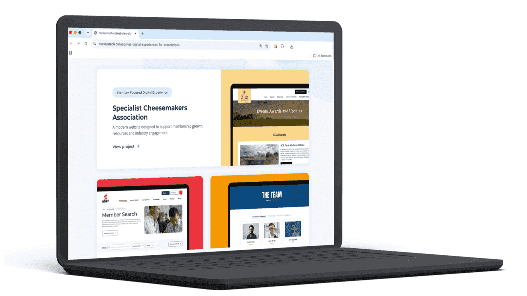 Websites & Digital Experiences interface